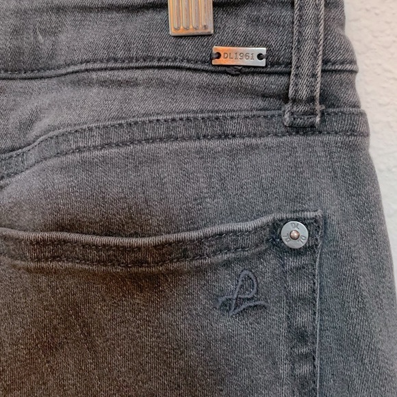 DL1961 x JA Instasculpt Skinny Jeans Size 28 - Distressed with Raw Hem in Gray - Picture 12 of 14